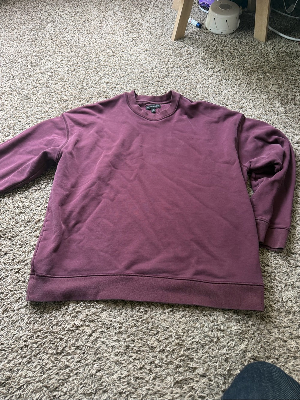 Banana Republic Men's Crewneck Sweatshirt in Plum